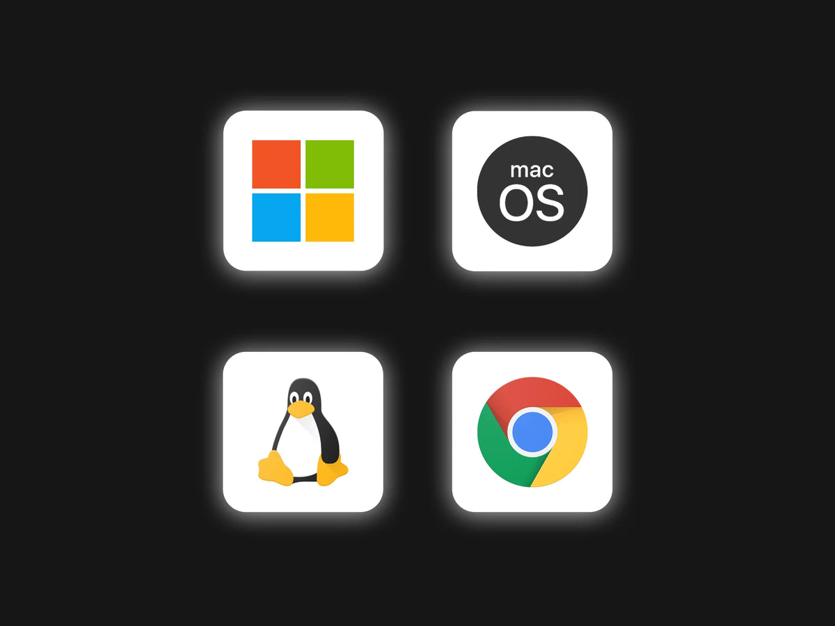 Tetra Split Keyboard is compatible with Windows and MacOS